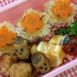 簡単キャラ弁☆どんぐりくんのお弁当♪